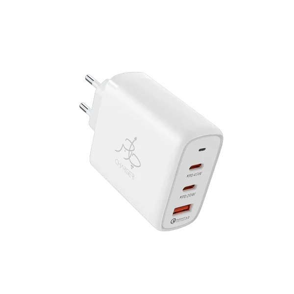 Fusion Triple Boost 65W PD Charger With USB-C to USB-C Cable