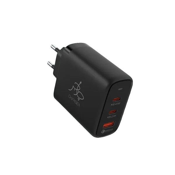 Fusion Triple Boost 65W PD Charger With USB-C to USB-C Cable