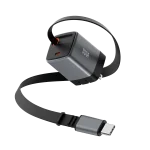 OMI 45W GaN Charger with Retractable USB-C Cable