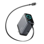 OMI 70W GaN Charger (Interactive Display & Retractable USB-C Cable)