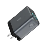 OMI 70W GaN Charger (Interactive Display & Retractable USB-C Cable)
