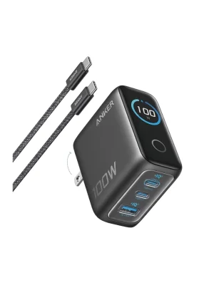 Anker Charger 100W 3 Ports with Smart Display